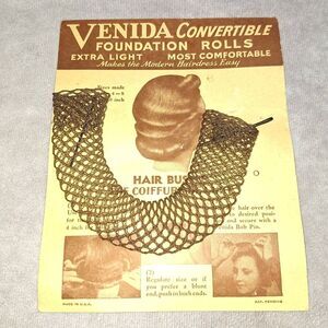 Vintage Venida Convertibile Foundation Rolls For Hair  Size 8